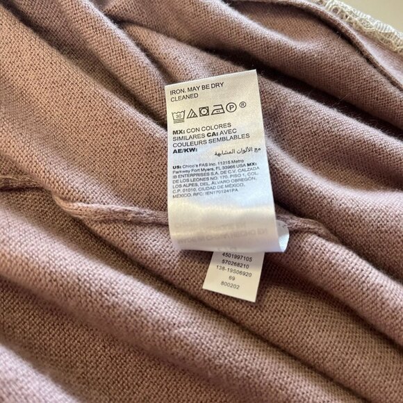 Soma Lace Long Cardigan Duster Ladies Size Large Mauve and Lace Evening Casual L - Picture 7 of 8